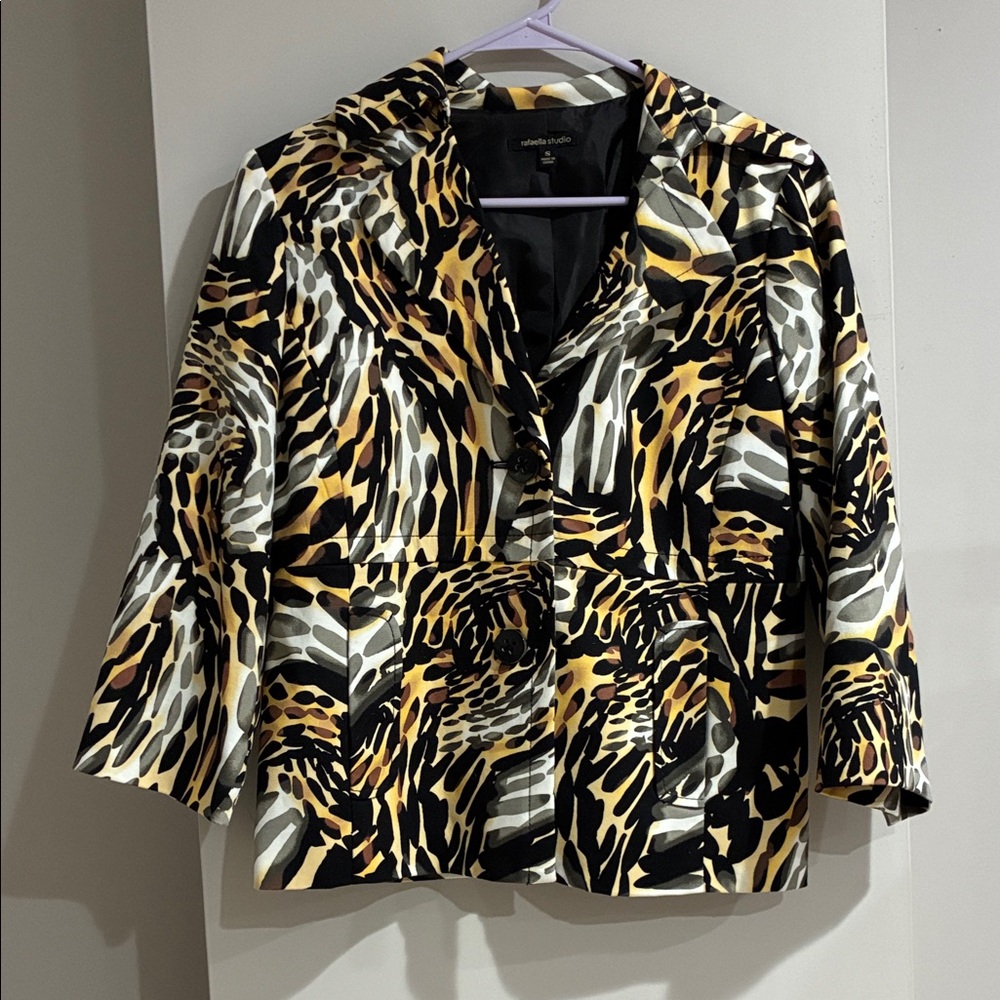Rafaela Studio Leopard Blazer Women's Animal Print Jacket